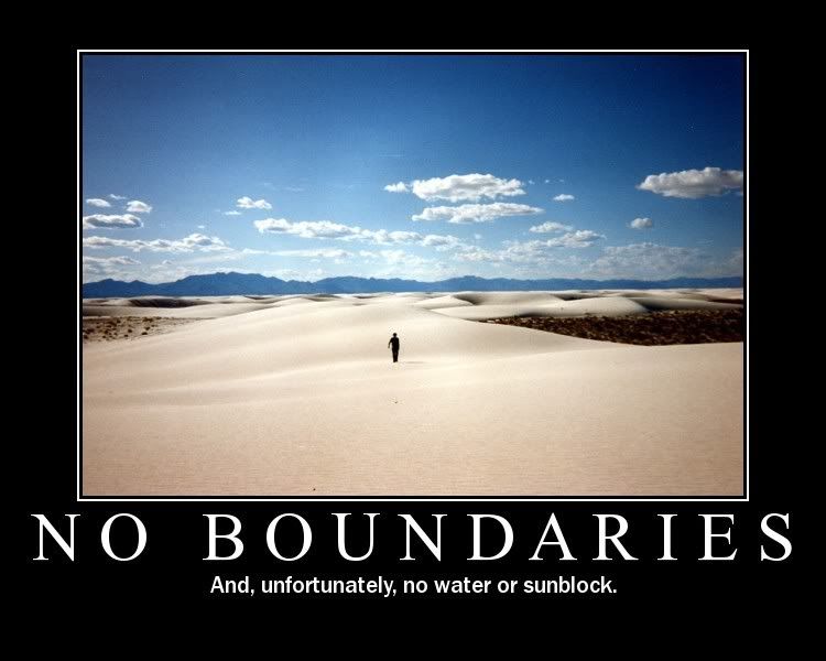 No. Boundaries.