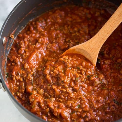 Recipes - Easy Spaghetti Sauce with Meat